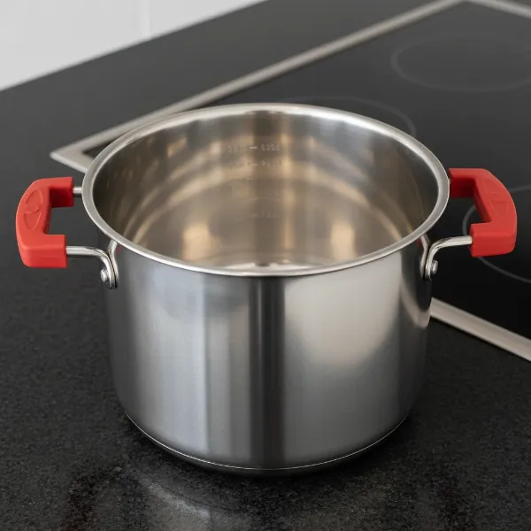 Instant Pot Pro tri-ply stainless steel inner pot with silicone handles